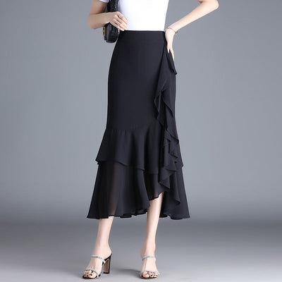 Sciorta Ard-Waist Chiffon ruffled